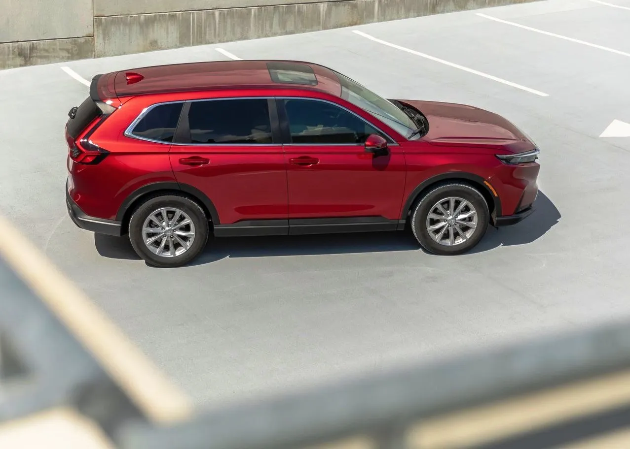 Honda CR-V EX-L on Radiant Red Metallic