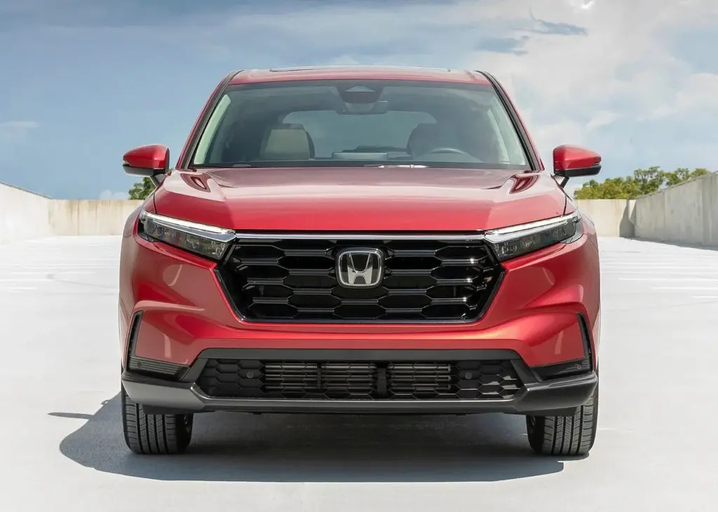 Honda CR-V Radiant Red Metallic Front Grill with Silver Honda Logo