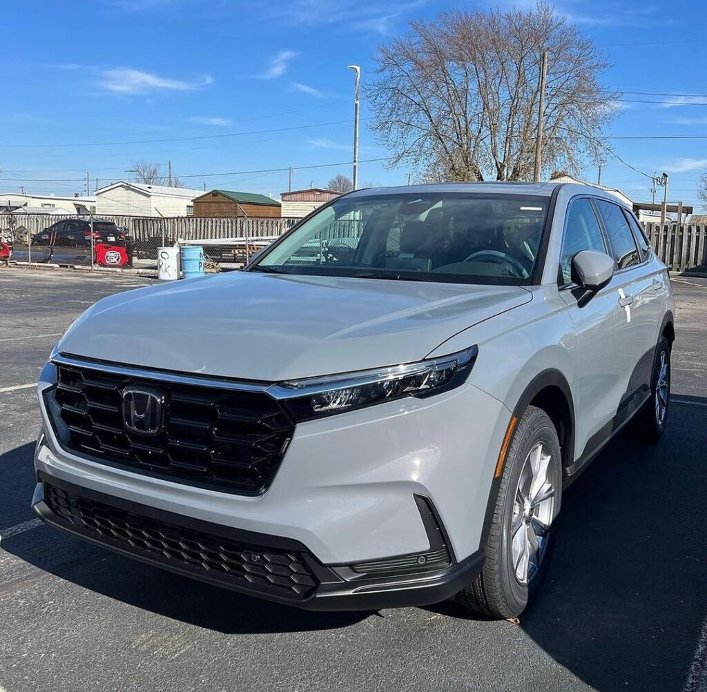 Urban Gray Pearl CR-V EX-L With Silver Rim