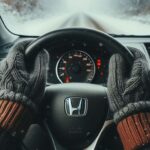 Winter Driving Behind The Steering Wheel