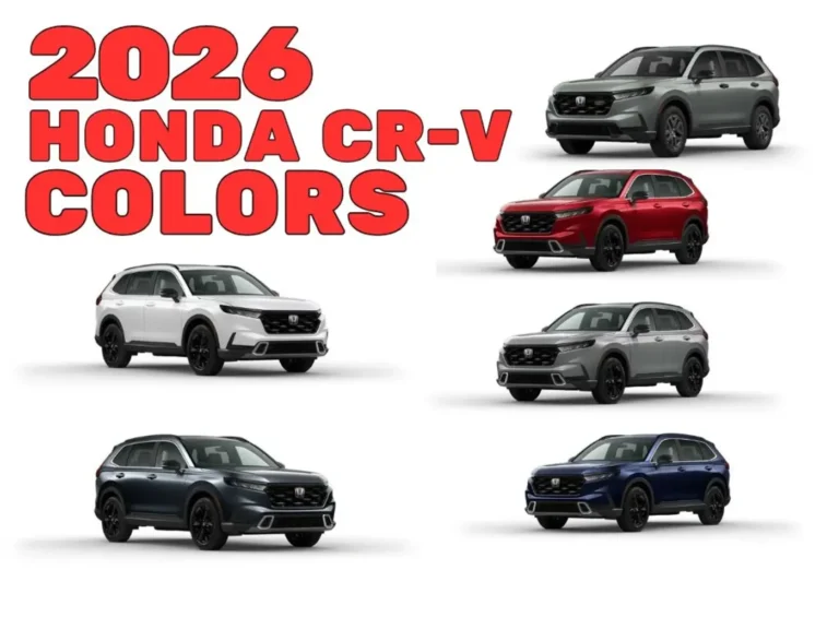 2026 Honda CRV Colors