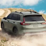 Dirt Drive Honda CR-V on Ash Green Metallic Paint Color