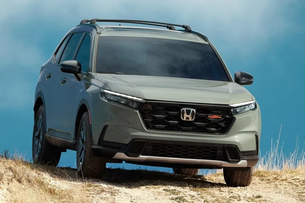 Honda CR-V TrailSport Off-Road in Ash Green Metallic Color