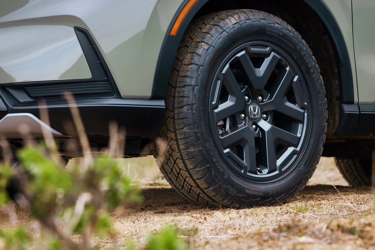 Honda CR-V TrailSport in Ash Green Metallic Color with Black Wheels