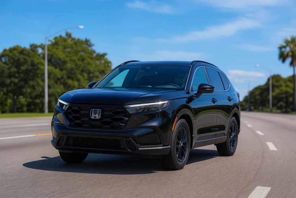 Honda CR-V shown in Crystal Black Pearl Color