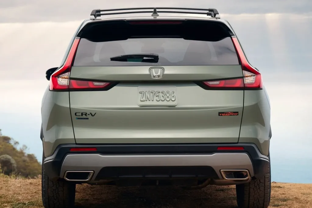 Tailgate Honda CRV Shown in Ash Green Metallic Color