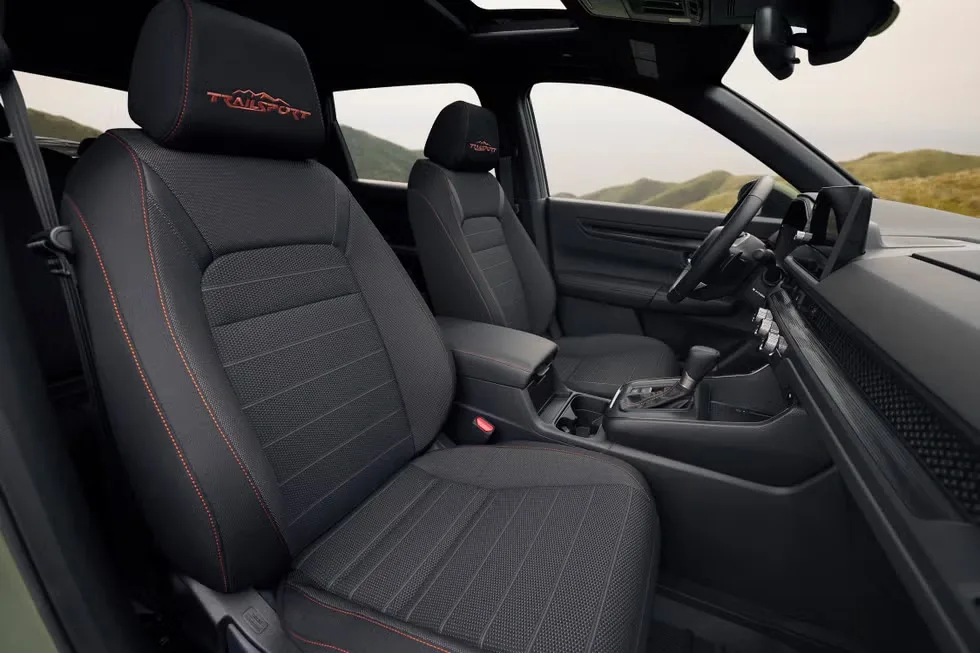 2026 Honda CR-V TrailSport orange stitching and interior embroidery