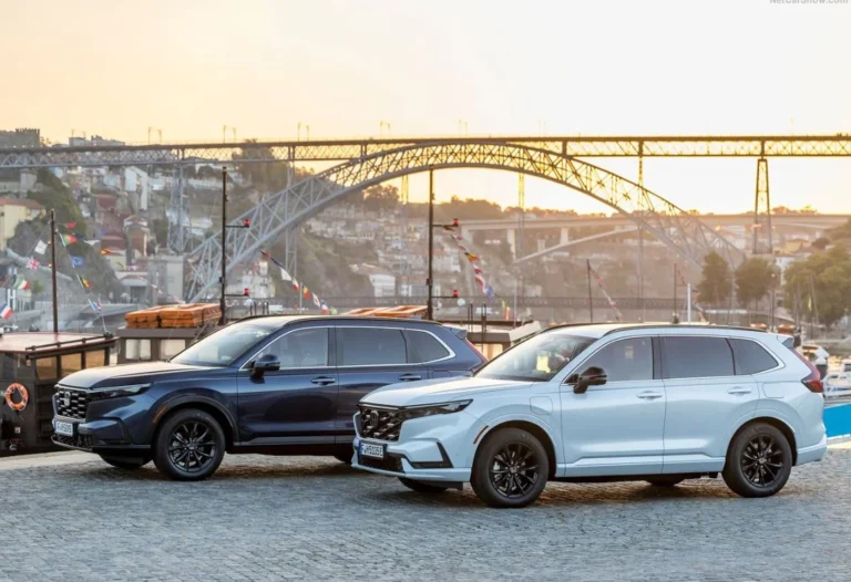 Honda CR-V Hybrid and gasoline side by side