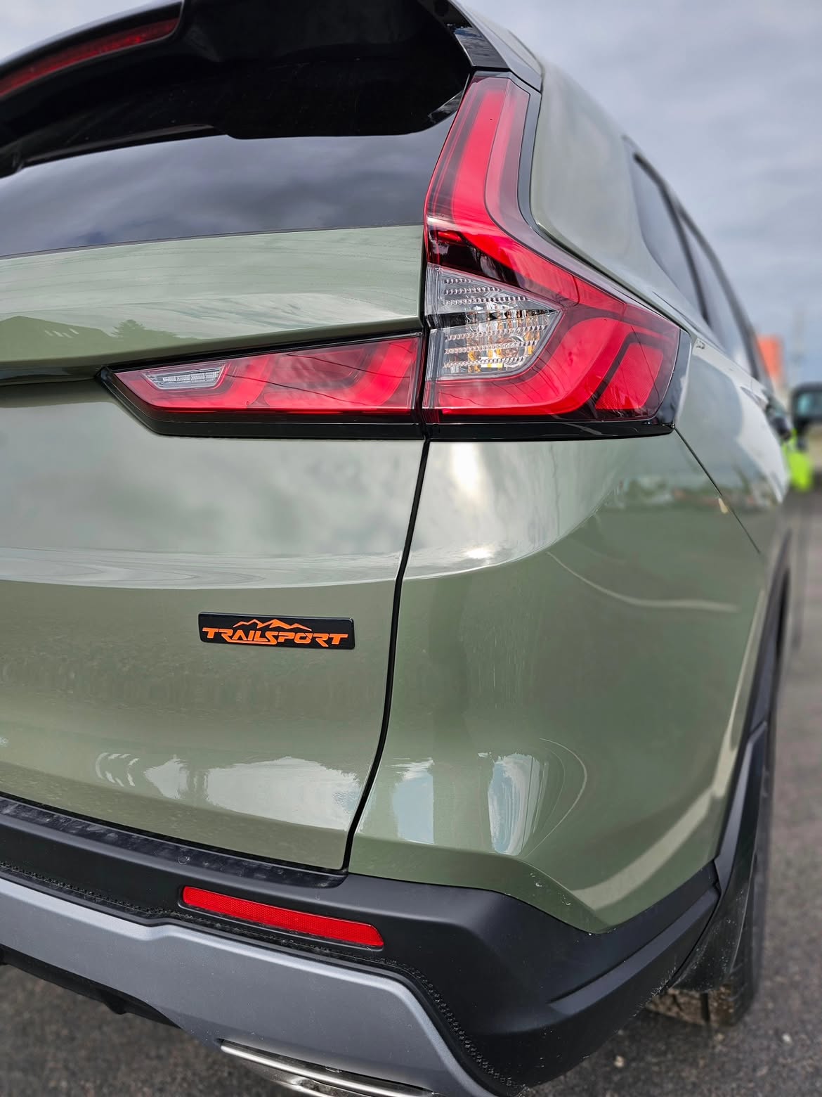 TrailSport Badge on CR-V Ash Green Metallic